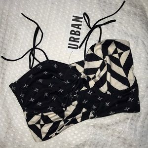 Urban Outfitters Multi Patterned Crop Top